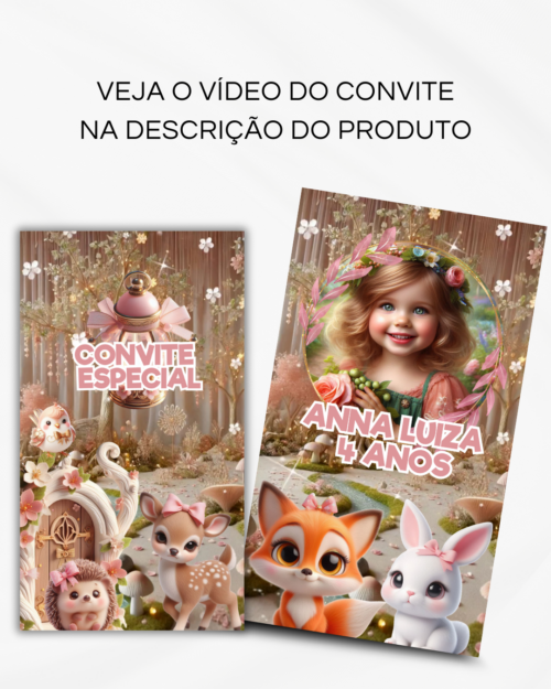 Convite Animado de Página - Bosque Encantado (vídeo) - Image 2