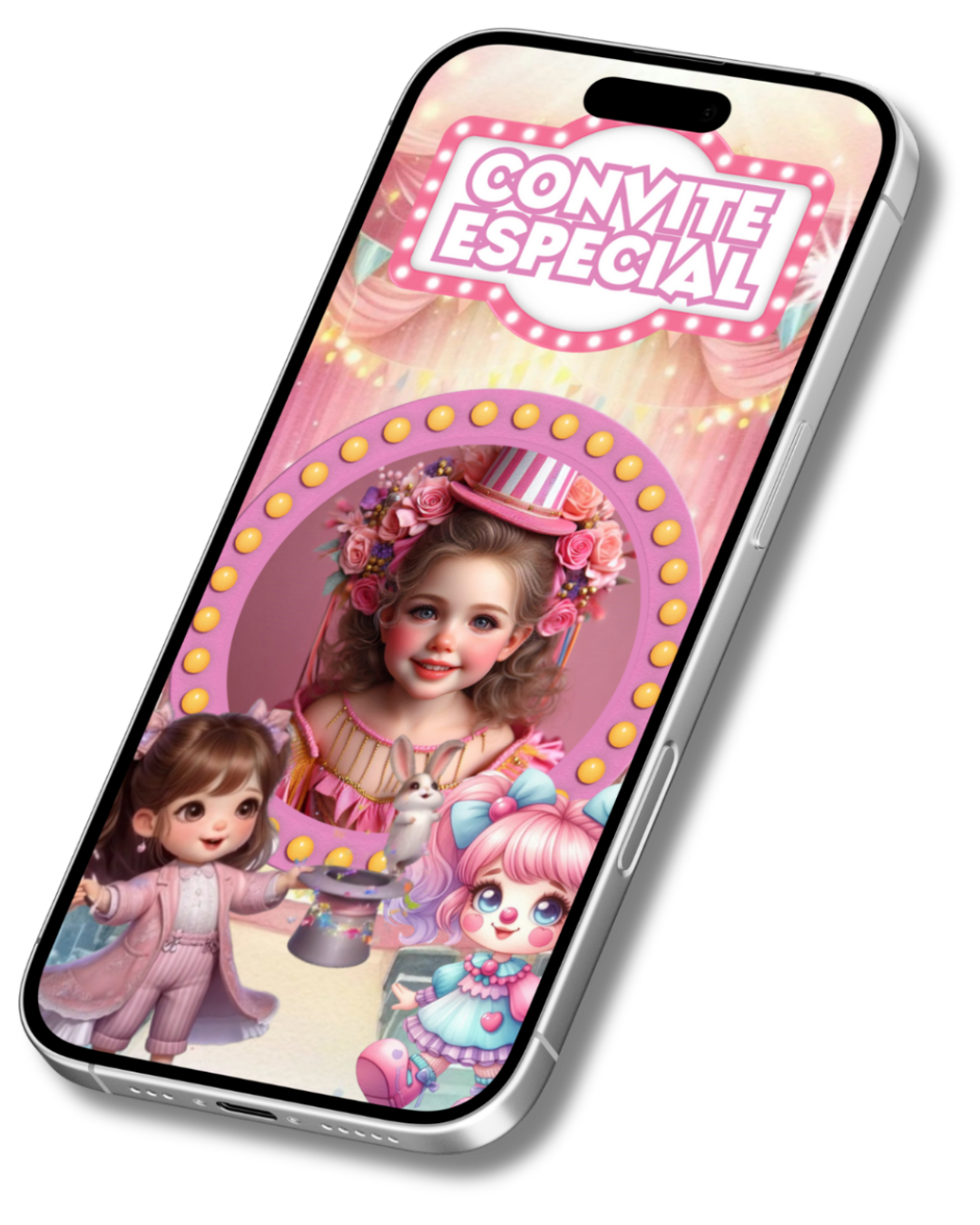 Convite Animado de Página - Circo Menina (vídeo)