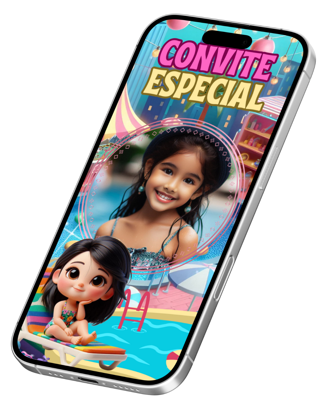 Convite Animado de Página - Pool Party (vídeo)