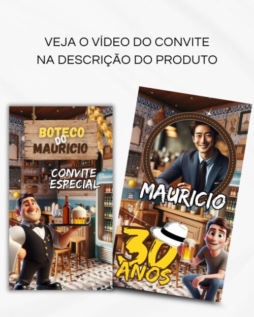 Convite Animado de Página - Boteco (vídeo) - Image 2