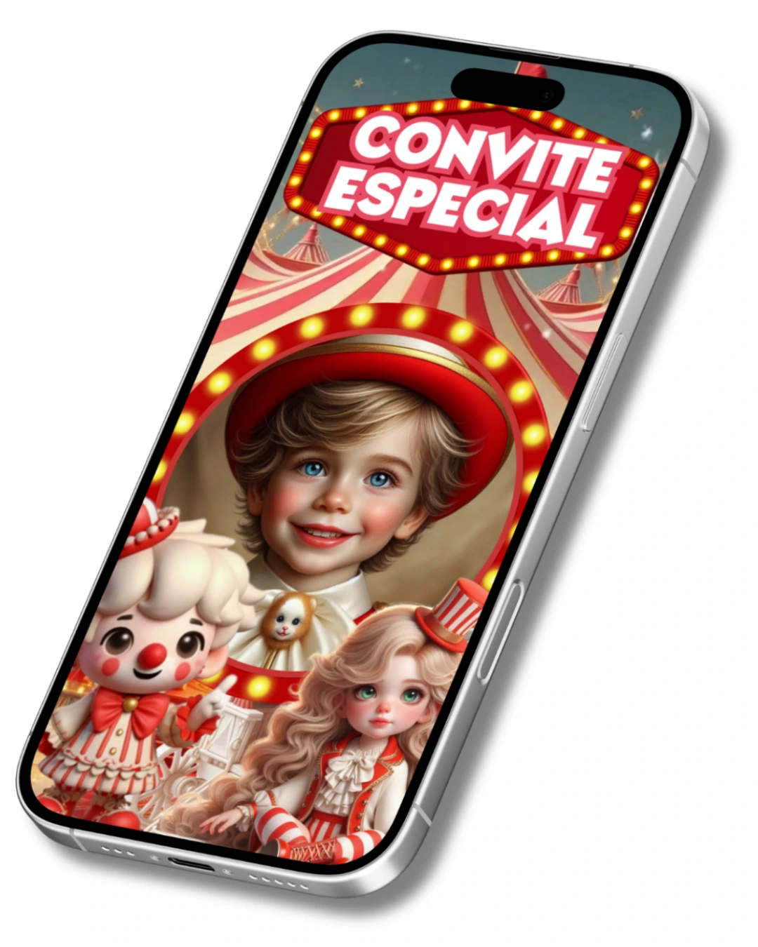 Convite Animado de Página - Circo Menino (vídeo)