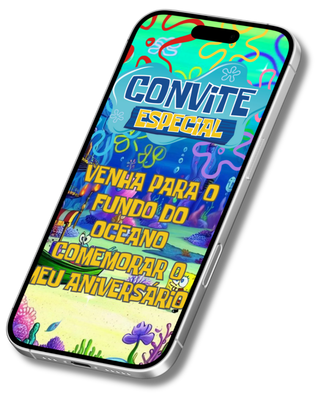 Convite Animado de Página - Bob Esponja (vídeo)