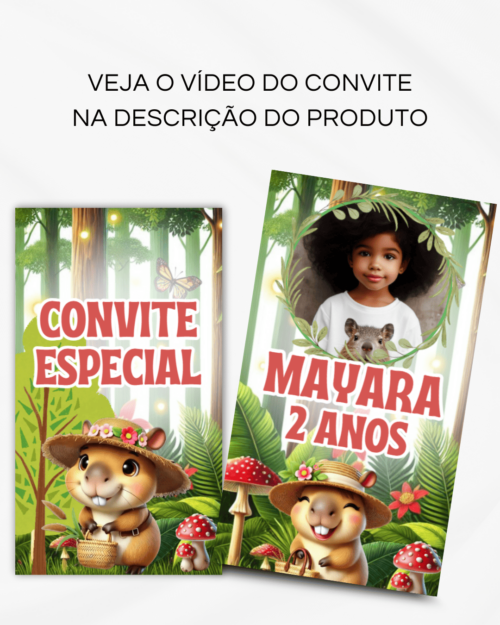 Convite Animado de Página - Capivara (vídeo) - Image 2