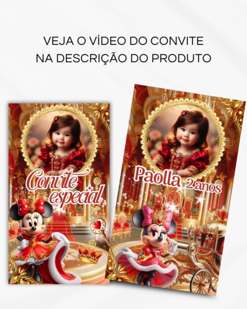 Convite Animado de Página – Minnie Realeza (vídeo) - Image 2