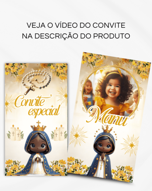 Convite Animado de Página - Santinha (vídeo) - Image 2