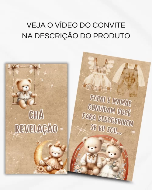 Convite Animado de Página - Chá Revelação (vídeo) - Image 2